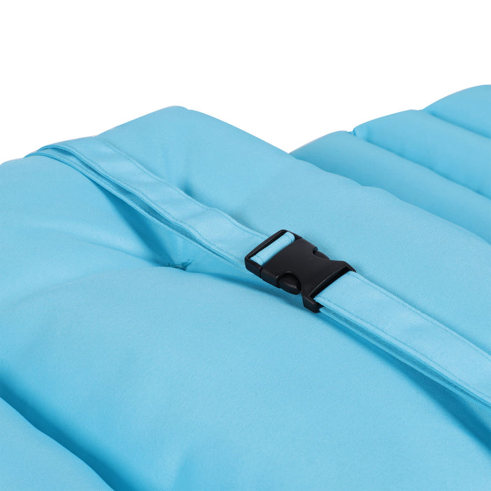 2 Piece Outdoor Chaise Lounge Chair Cushion Set