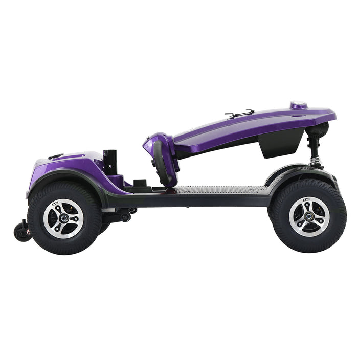 Max Plus - 4 Wheels Outdoor Compact Mobility Scooter With 2 Pieces X 20Ah Lead Acid Battery, 16 Miles, Cup Holders & USB Charger Port