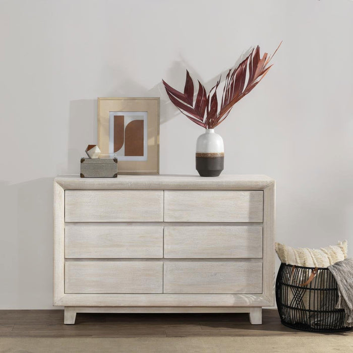 Reece - 6 Drawer Dresser - Seashell White