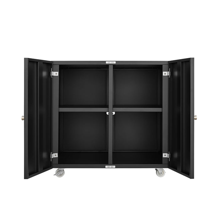 Office Furniture Copier Cabinet 2 Door Steel Copier Stand Mobile Pedestal File Printer Stand