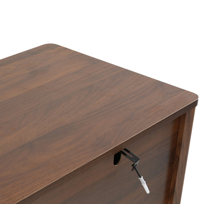 Colored Fluted Sideboard With 3 Doors And 1 Drawer
