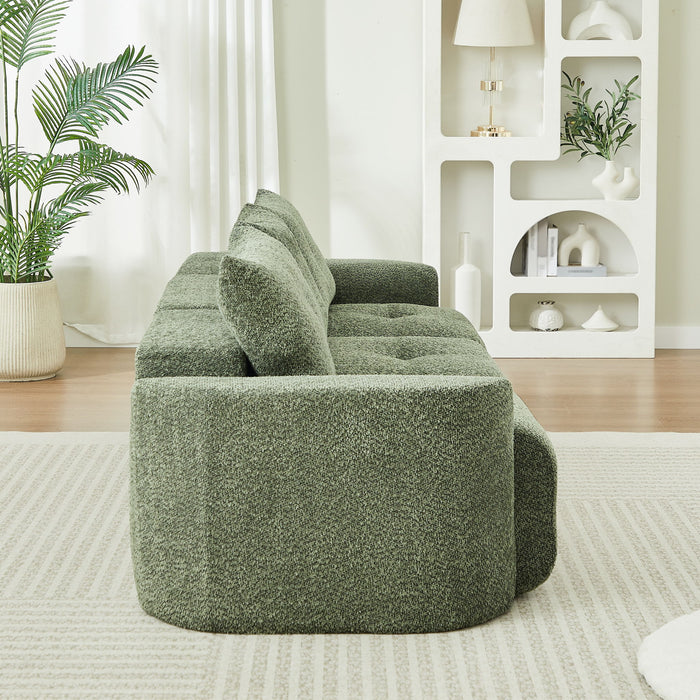 3 Seater With Thickened Armrests Sofa For Living Room