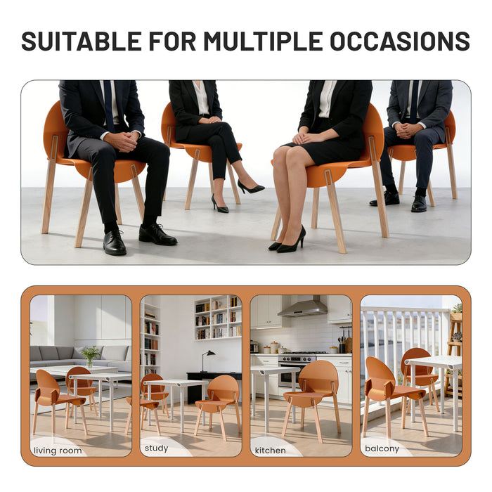 4 Piece Set Of Single Chairs With Long Table