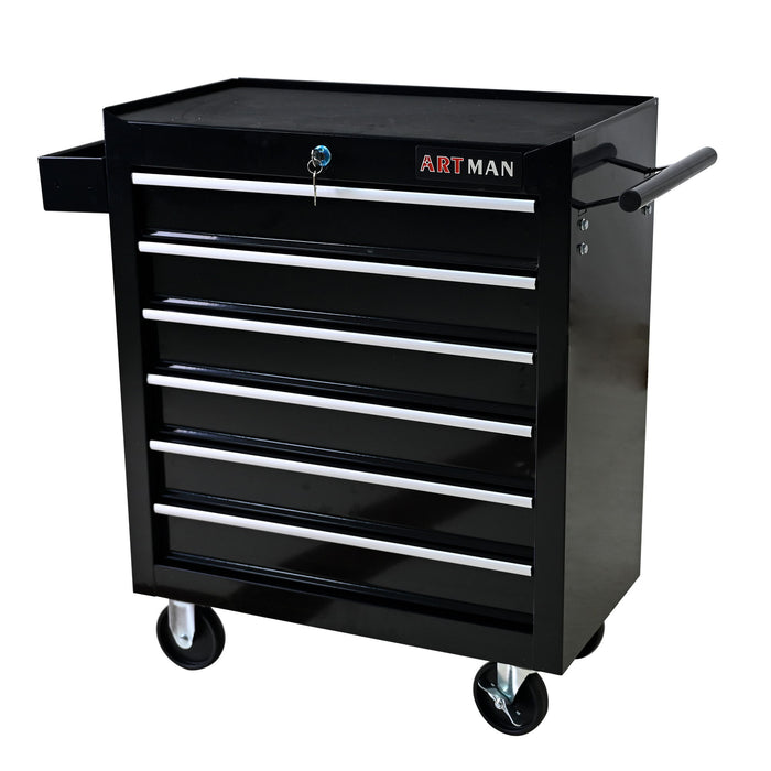 Multifunctional Tool Cart With Wheels And Drawers