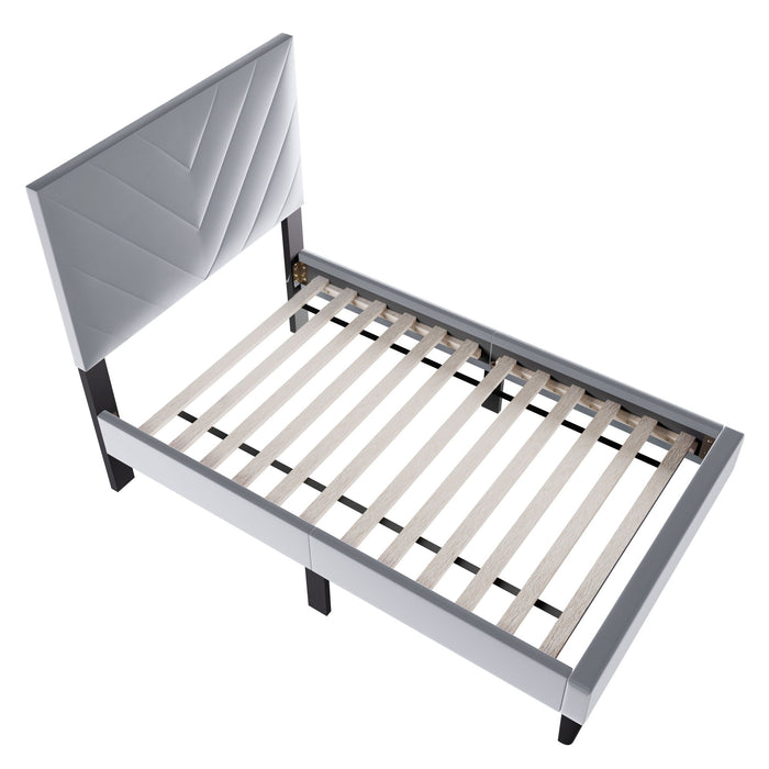 Bed Set With Adjustable Headboard