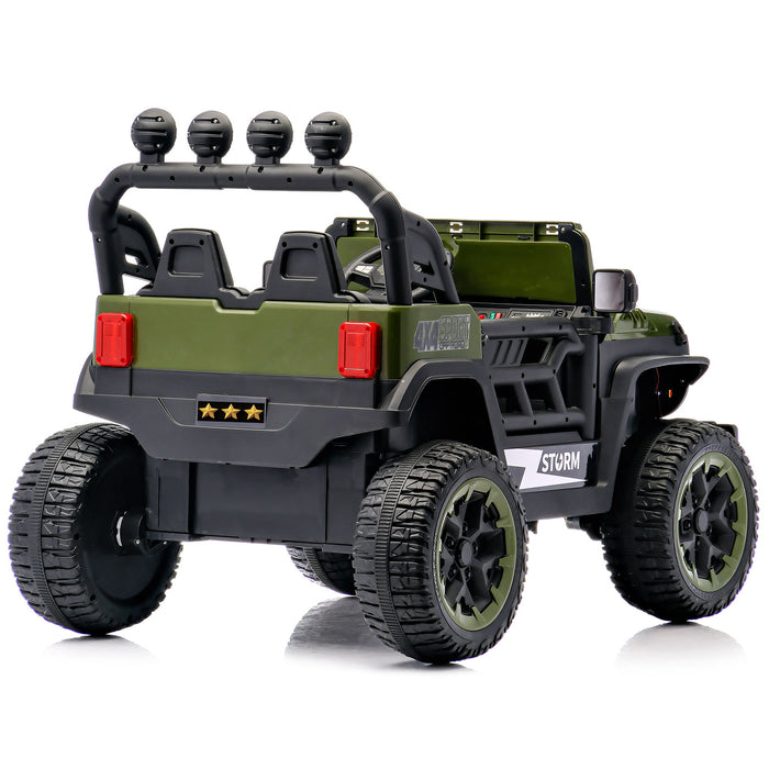 Electric Car With Remote Control, Colorful LED Lights, USB & MP3