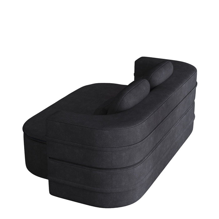 2 In 1 Foldable Sofa Bed With Multi Functional Blanket, Floor Lounge Sofa