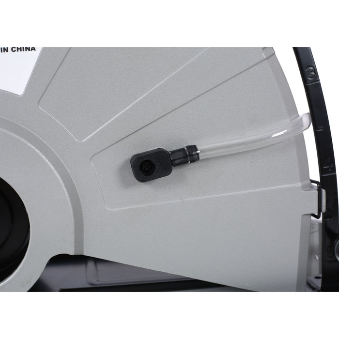 Portable Electric Corded Circular Concrete Saw 14" Wet / Dry Cutter 2600W Green Steel With Water Line & Guide Roller - Green