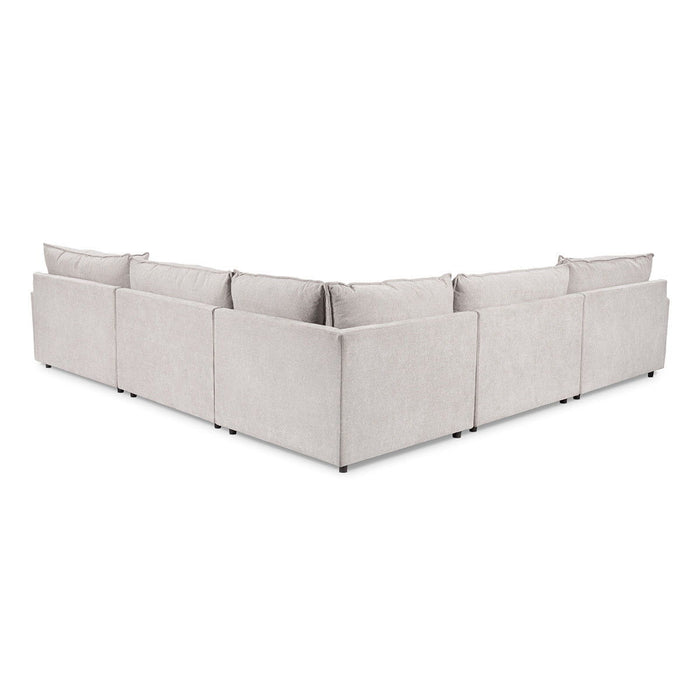Caplan - 6 Piece Modular Sectional With Ottoman
