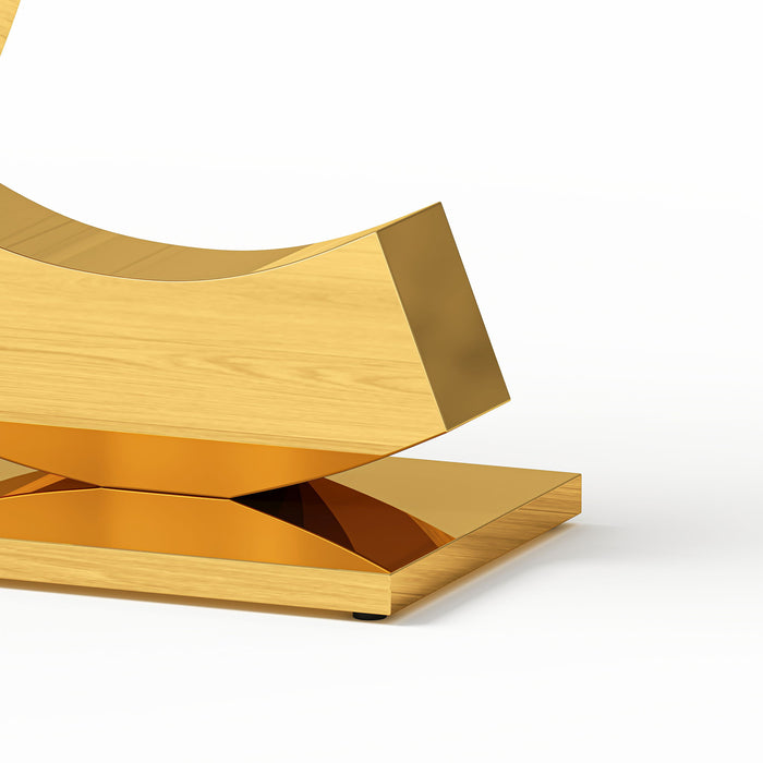 Dual C - Shaped Console Table