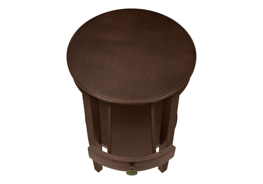 Accent Table, 2 Tier, Transitional - Espresso
