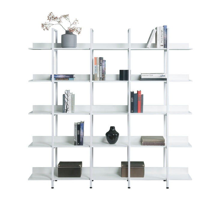Vintage Industrial 5 Tier Open Bookcase