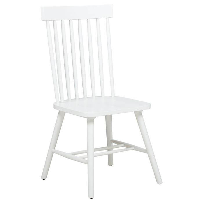 Finley - 5 Piece Dining Set With Round Table And Spindle Back Chairs
