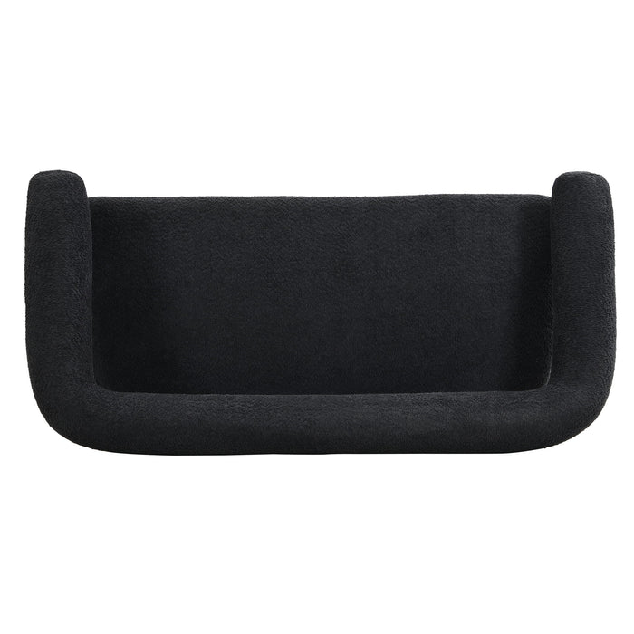 Modern Round Armrest Loveseat