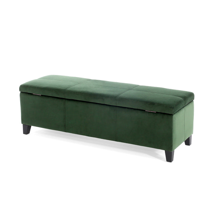 Upholstered Storage Ottoman Bench