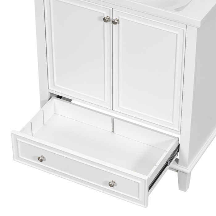 Modern Bathroom Vanity With Sink Combo, Multi Functional Cabinet With Doors And Drawer