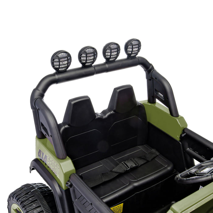 Electric Car With Remote Control, Colorful LED Lights, USB & MP3