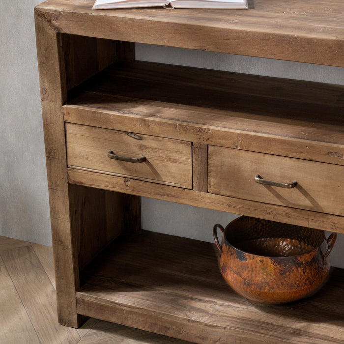 Mattai - 4 Drawer Console Table - Natural