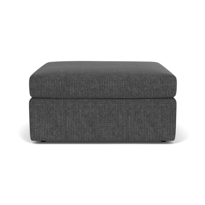 Sky - Fabric Stationary Square Cocktail Ottoman