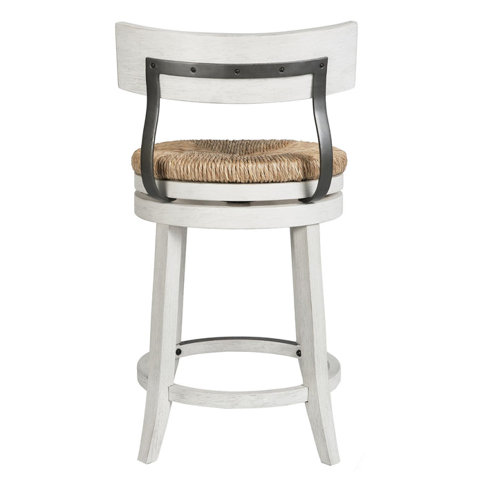 Stool With Natural Seagrass Seat
