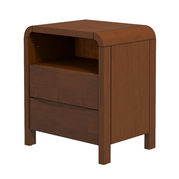 Lionel - Nightstand 2 Drawer - Brown