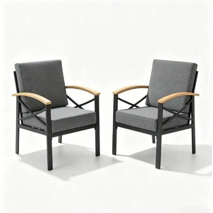 Outdoor Patio Armchair, All Weather (Set of 2)