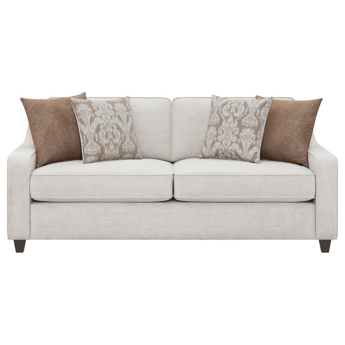 Mahaffey - Christine Upholstered Sloped Arm Sofa - Beige