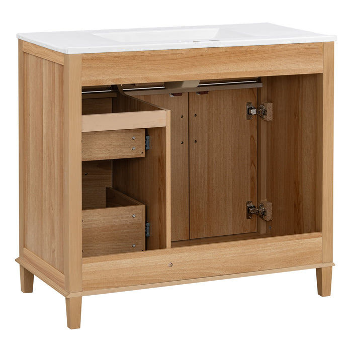 Bathroom Vanity With Sink, Soft Close Doors & Drawers - Wood