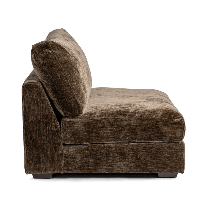 Ludwig - Armless Chair - Mossed Brown