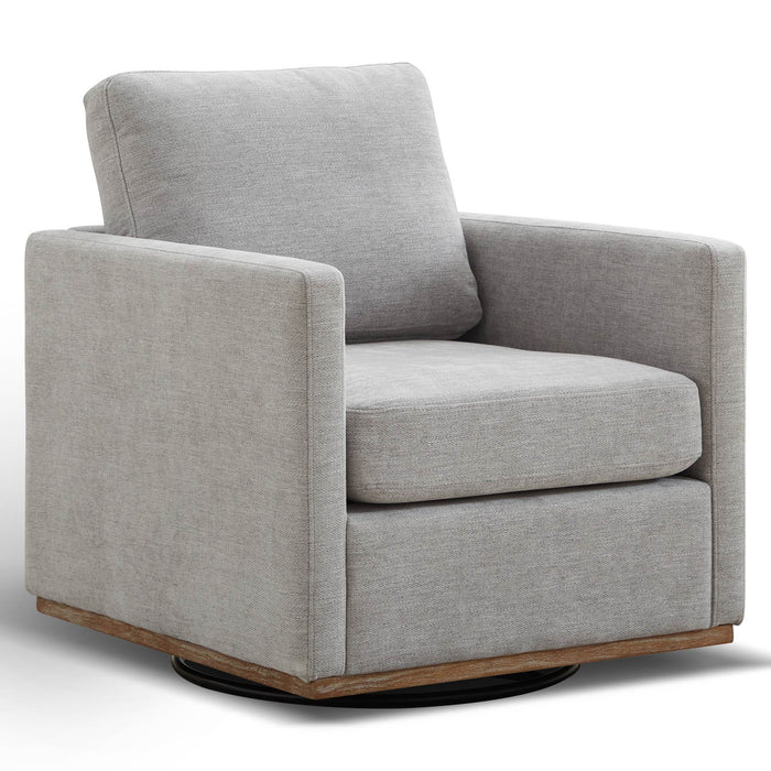 Square Upholstered Swivel Accent Chair