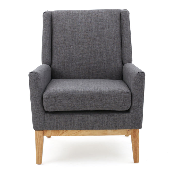 Modern Accent Chair With Padded Cushion Seat