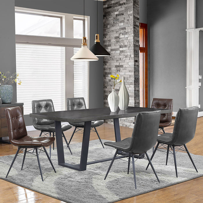 Tufted Back Dining Chairs (Set of 4) - Black