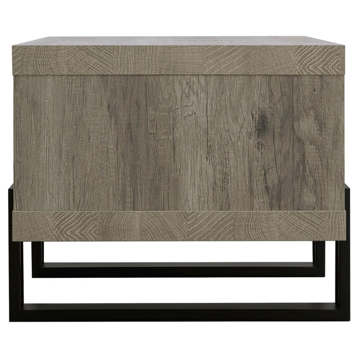 1 Shelf Coffee Table Design And Accents - Gray