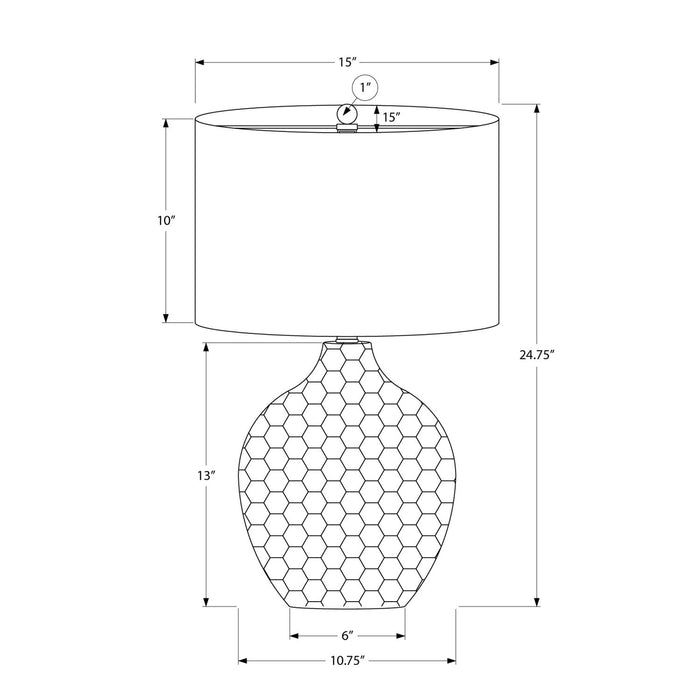 Lighting, Table Lamp, Resin, Contemporary - Brown