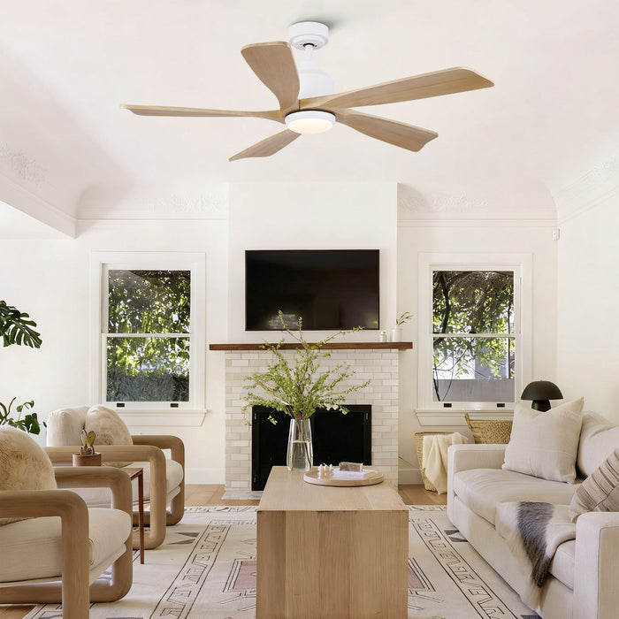 American Farmhouse Ceiling Fan With Light Quiet DC Motor