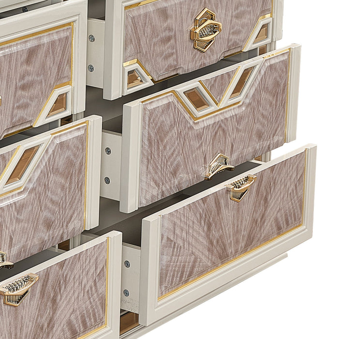 Omari - 6 Drawer Dresser - Beige