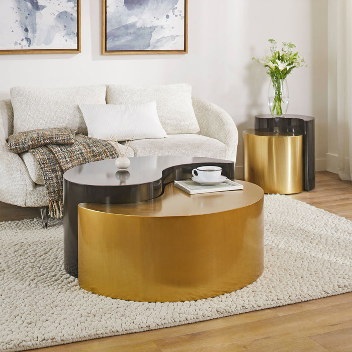 Ying Yang - Coffee Table - Gold / Black