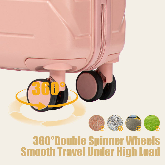 Hard Shell Travel Luggage With Scratch Resistant Surface