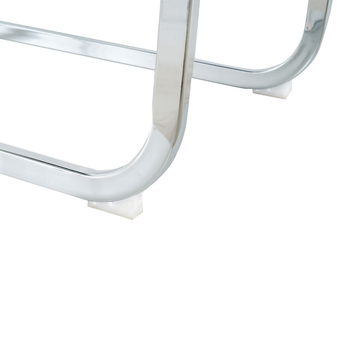 Modern Dining Chairs With Padded Seat And Metal Legs