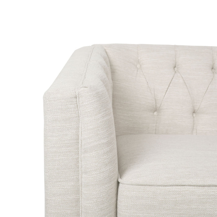 Sophisticated Loveseat With Diamond Stitched Detailing