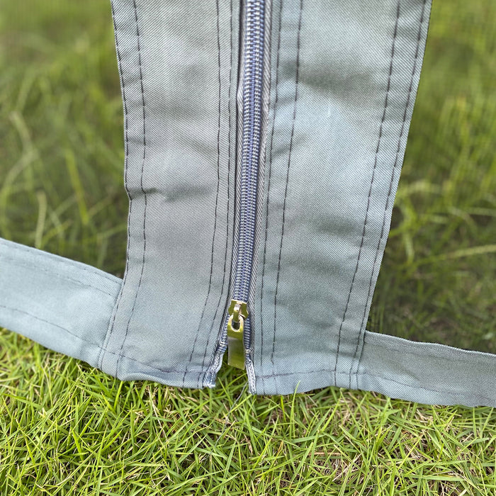 Patio Gazebo Tent With Ventilated Double Roof And Mosquito Net