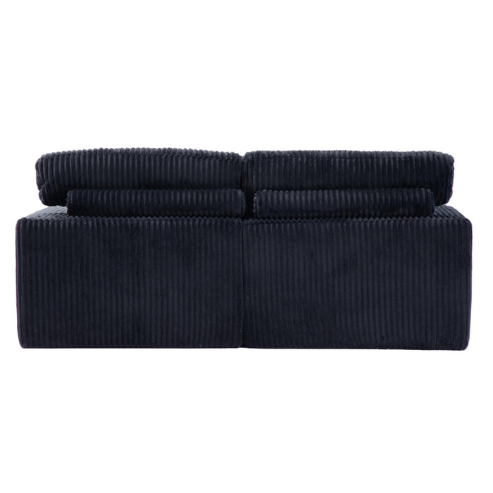 Double Chaise Lounge Chair, Oversized Upholstered Sleeper Cloud Couch