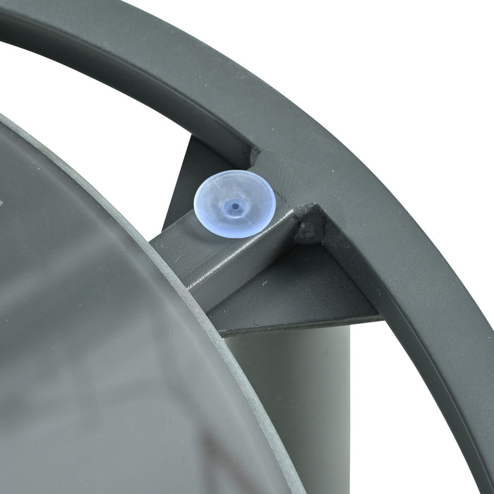 6 Piece Patio Set, Half Moon Outdoor Sectional Sofa With 2 High Low Coffee Tables, 4 Pillows & Cushions