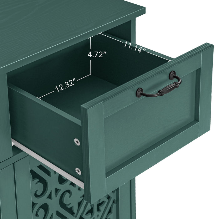 2 Door 2 Drawer Elegant Cabinet