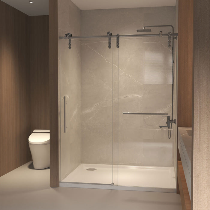 Frameless Sliding Bathtub Door With Frame