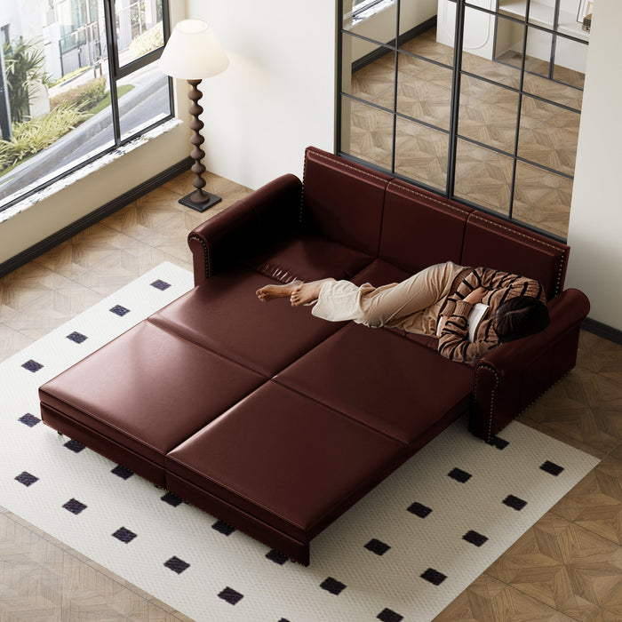 Chesterfield Sofa & Pull Out Bed