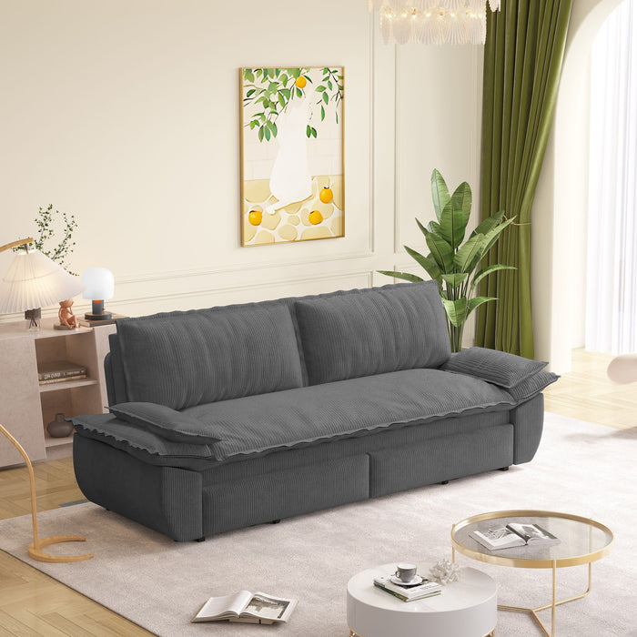 Queen Pull Out Bed, 3 In 1 Convertible Sleeper Sofa
