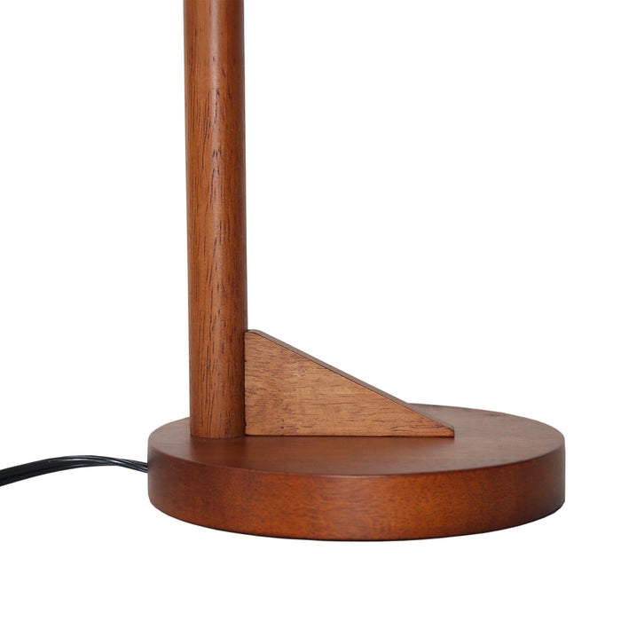 Nightstand Desk Lamp With Cone Shade For Eye Protection - Brown