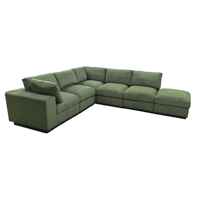 Reversible Modular Sectional Sofa With Custom Configuration