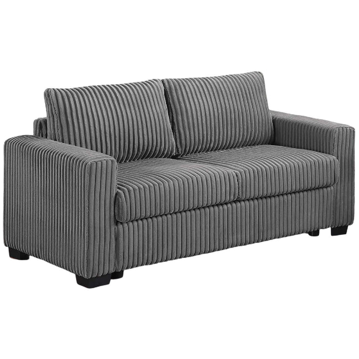 Modern Style 2 Piece Sofa Set With Cup Holders & Charging Port